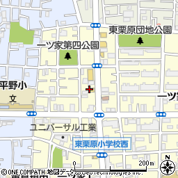 東京都足立区一ツ家1丁目21周辺の地図