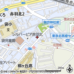 東京都北区赤羽北3丁目2-2周辺の地図