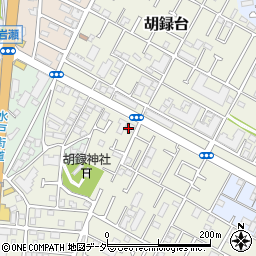 千葉県松戸市胡録台209-1周辺の地図