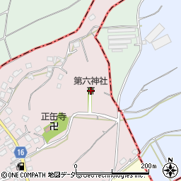 第六神社周辺の地図