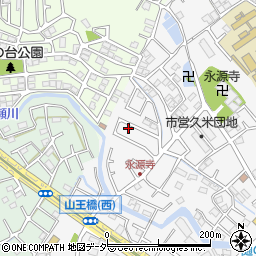 埼玉県所沢市久米1372-55周辺の地図