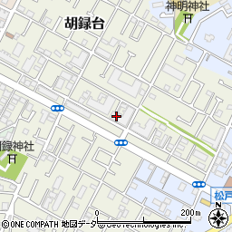 千葉県松戸市胡録台174周辺の地図