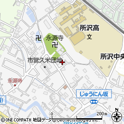 埼玉県所沢市久米1306周辺の地図