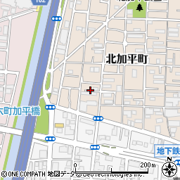 東京都足立区北加平町3周辺の地図
