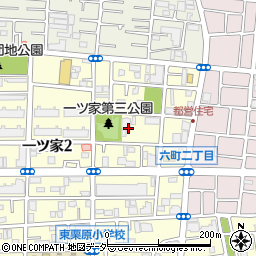 東京都足立区一ツ家2丁目18周辺の地図