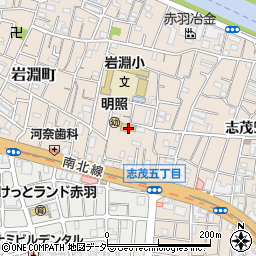 東京都北区岩淵町2-8周辺の地図