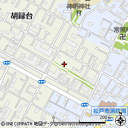 千葉県松戸市胡録台155周辺の地図