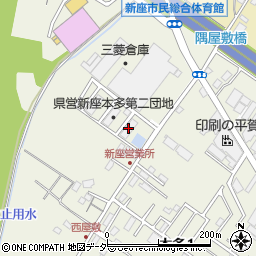 県営新座本多第二団地１号棟周辺の地図
