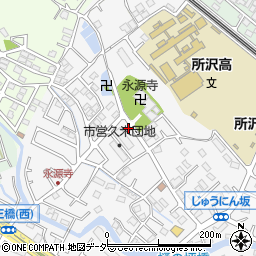 埼玉県所沢市久米1344周辺の地図