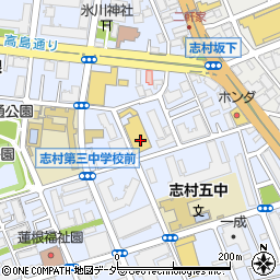 西友蓮根坂下店周辺の地図