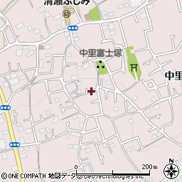 東京都清瀬市中里3丁目周辺の地図