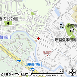 埼玉県所沢市久米1372-36周辺の地図