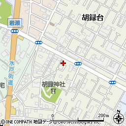 千葉県松戸市胡録台206周辺の地図