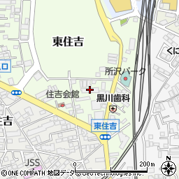 埼玉県所沢市東住吉7-3周辺の地図