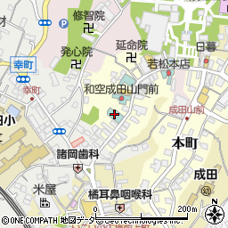 成田観光館周辺の地図