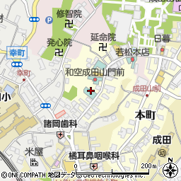 千葉県成田市仲町周辺の地図