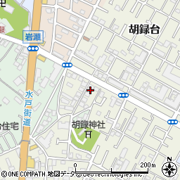千葉県松戸市胡録台204周辺の地図