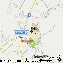 千葉県印西市船尾周辺の地図
