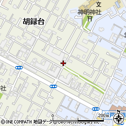 千葉県松戸市胡録台153周辺の地図