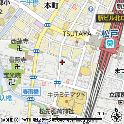 松戸市　自転車駐車場松戸駅西口第３自転車駐車場周辺の地図