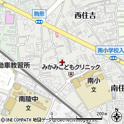 埼玉県所沢市南住吉周辺の地図