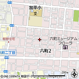東京都足立区六町2丁目周辺の地図