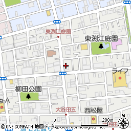 東京都足立区大谷田5丁目周辺の地図