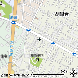 千葉県松戸市胡録台204-2周辺の地図