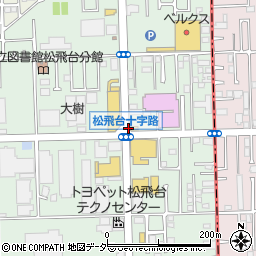 松屋 松戸松飛台店周辺の地図
