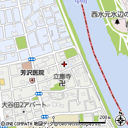 東京都足立区大谷田2丁目周辺の地図