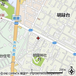 千葉県松戸市胡録台203周辺の地図