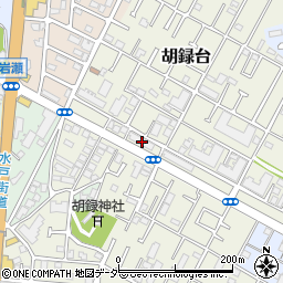 千葉県松戸市胡録台168周辺の地図