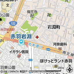 東京都北区岩淵町32-31周辺の地図