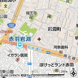 東京都北区岩淵町32-30周辺の地図