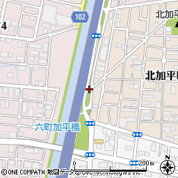 東京都足立区北加平町22周辺の地図
