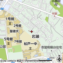 岩瀬自治会館周辺の地図