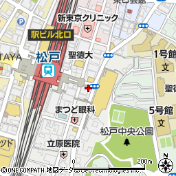 大黒屋松戸駅東口店周辺の地図
