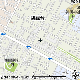 千葉県松戸市胡録台180周辺の地図