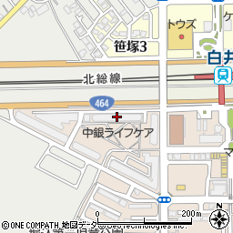 中銀白井マンシオン２号館周辺の地図