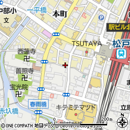 タイムズ松戸第１５駐車場周辺の地図