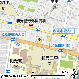 埼玉日産和光店周辺の地図
