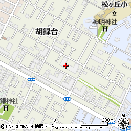 千葉県松戸市胡録台149-2周辺の地図
