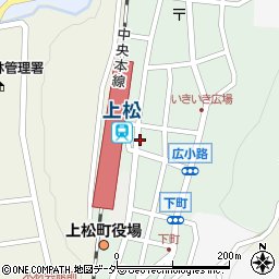 長野県上松町（木曽郡）駅前通り周辺の地図