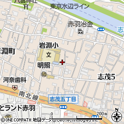 ミキモト化粧品赤羽営業所周辺の地図