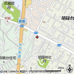 千葉県松戸市胡録台200-1周辺の地図
