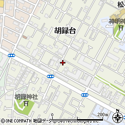 千葉県松戸市胡録台181周辺の地図