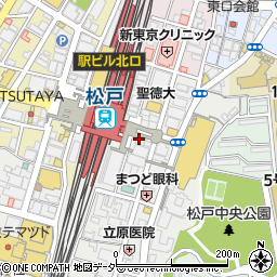 テング酒場 松戸駅東口店周辺の地図