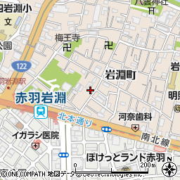 東京都北区岩淵町32-28周辺の地図