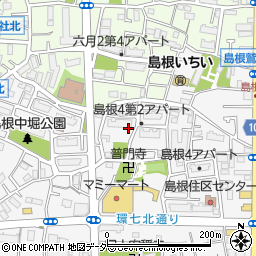 東京都足立区島根4丁目周辺の地図