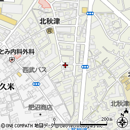 リパーク所沢北秋津第２駐車場周辺の地図